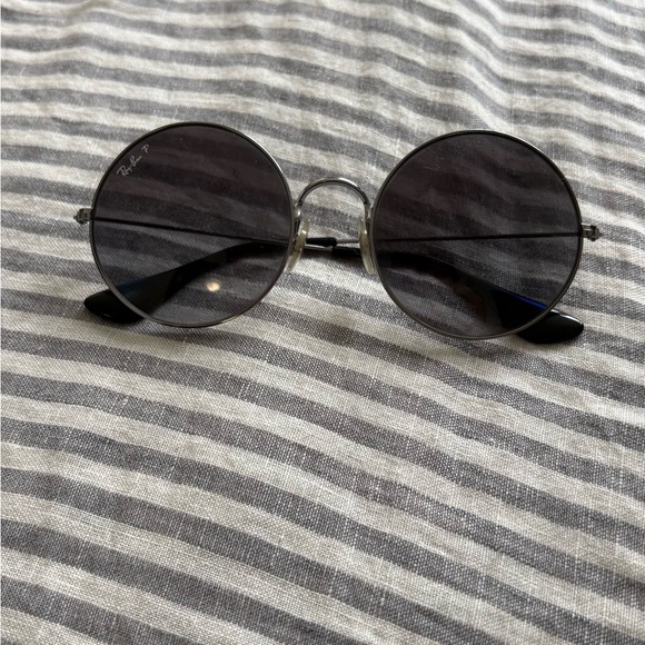 Ray-Ban JA-JO Silver Frame Round Sunglasses - Picture 1 of 2